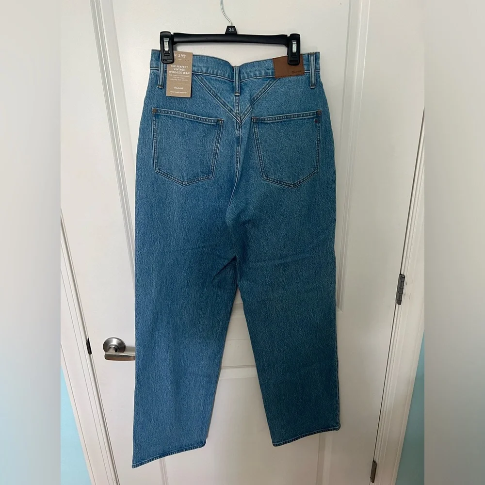 Madewell tall wide leg vintage perfect wide leg jeans - Picture 2 of 4